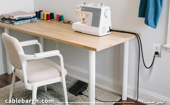 انتخاب کابل برق چرخ خیاطی