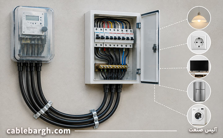 کاربرد کابل پشت کنتور