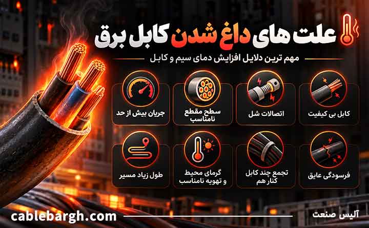 آشنایی با علت داغ شدن کابل برق