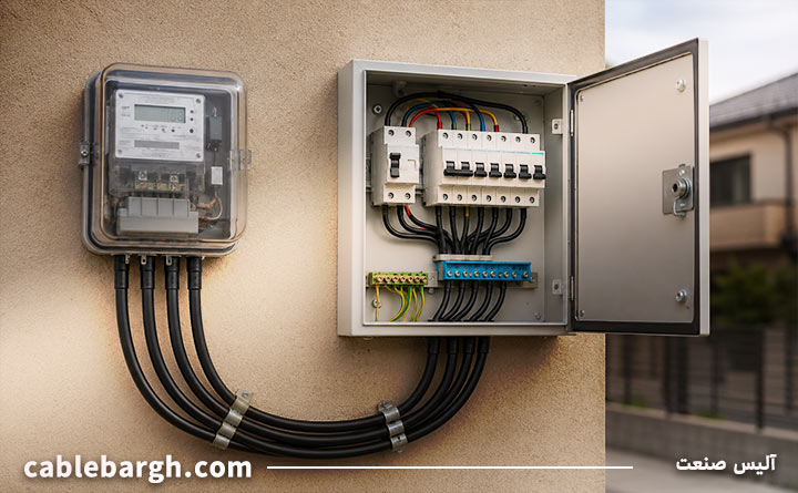 کابل برق مناسب برای پشت کنتور